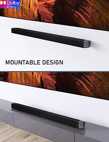 RAINEVERRY 5.1.2 Premium Sound Bar with Dolby Atmos, Surround Sound System for TV, Wireless Subwoofer, Home Theater Surround Sound System, Bluetooth 5.1, Work with 4K & HD TVs| HDMI & Optical