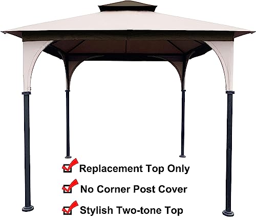 SCOCANOPY Replacement Canopy Top for 8' x 8' Gazebo #L-GZ375PST, L-GZ375PST-3