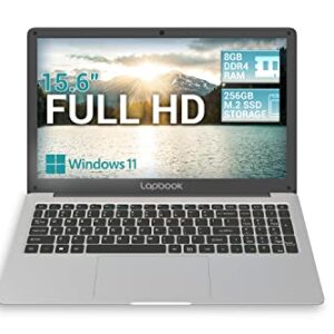 2023 Model 15.6" Full HD Windows 11 Home S Laptop - 8GB RAM 256GB SSD, AC WiFi, RJ45, Integrated Webcam - S15 N2 Lightweight Laptop