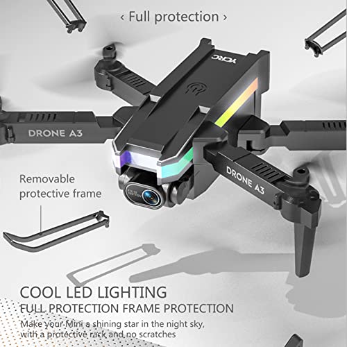 Mini Foldable Drone with Dual Fpv Camera 4k HD Remote Control Toys Gifts for Boys Girls with Altitude Hold Headless Mode One Key Start Drone