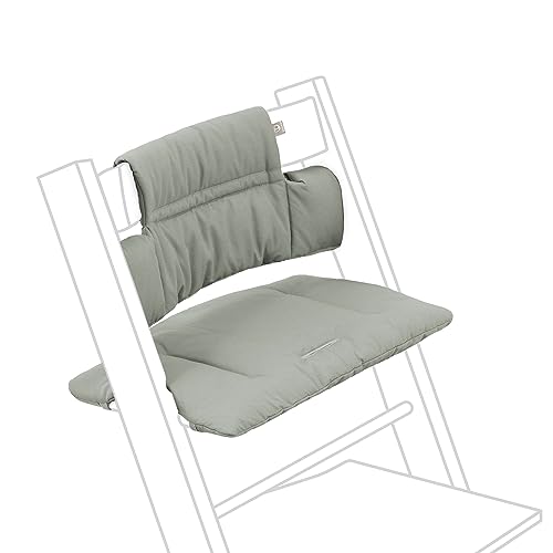 Tripp Trapp Classic Cushion, Glacier Green - Pair with Tripp Trapp Chair & High Chair for Support and Comfort - Machine Washable - Fits All Tripp Trapp Chairs