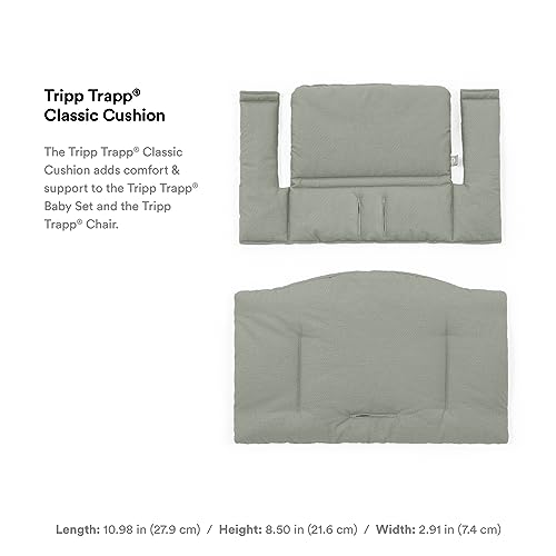 Tripp Trapp Classic Cushion, Glacier Green - Pair with Tripp Trapp Chair & High Chair for Support and Comfort - Machine Washable - Fits All Tripp Trapp Chairs