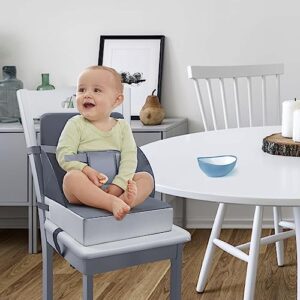 Booster Seat for Table - Portable High Chiar PU Waterproof Easy Clean Baby Toddler Booster Seat for Dining Table for Travel
