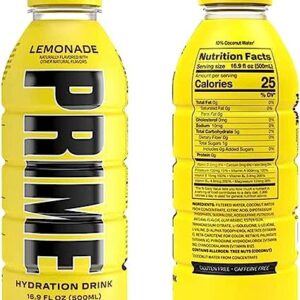 Palmzen Prime Hydration Yellow Lemonade Drink Endorsed By KSI & Logan Paul With 50ml