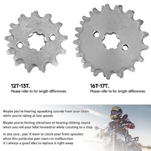 420 Chain Sprocket 12T Front Sprocket 17mm for 50cc 70cc 90cc 110cc 125cc Dirt Pit Bike Mini Bike ATV 4 Wheeler Moped Go Kart Sprocket