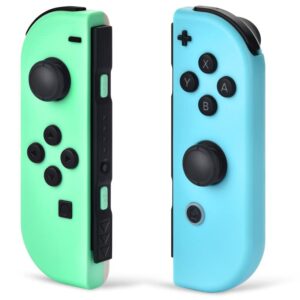 ipuella replacement for switch controllers, joypad fit for nintendo switch controller, l/r joypad for switch nintendo with screenshot/wake-up function/two motors/montion control/no nfc