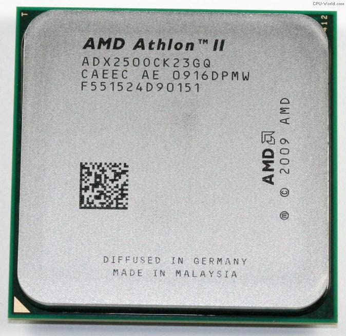 AMD Athlon II X2 250 CPU Used 2-Core 2-Thread Desktop Processor 3 GHz 2M 65W Socket AM2+ Socket AM3