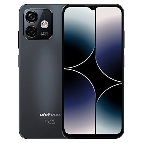 Ulefone Note 16 Pro | 2023 | Unlocked Cell Phone, Android 13, Octa-core 16GB + 256GB, 6.52" Screen Phones Unlocked, 50MP Dual Camera Mobile Phone, 4400 mAh, Dual 4G, Fingerprint Unlock, OTG, Black