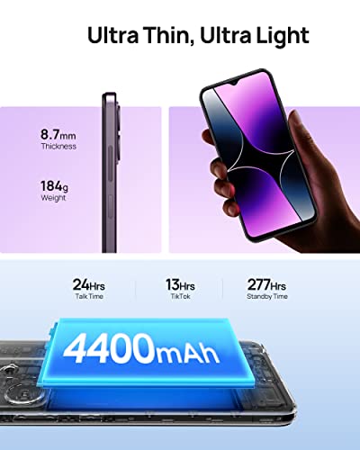 Ulefone Note 16 Pro | 2023 | Unlocked Cell Phone, Android 13, Octa-core 16GB + 256GB, 6.52" Screen Phones Unlocked, 50MP Dual Camera Mobile Phone, 4400 mAh, Dual 4G, Fingerprint Unlock, OTG, Black