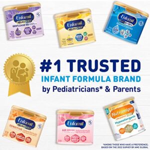 Enfamil NeuroPro Gentlease Baby Formula, Infant Formula Nutrition, Brain and Immune Support with DHA, Proven to Reduce Fussiness, Crying, Gas and Spit-up in 24 Hours, Reusable Tub, 19.5 Oz, 4 Count