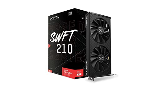 XFX Speedster SWFT210 Radeon RX 7600 Graphics Card with 8GB GDDR6 HDMI 3xDP, AMD RDNA 3 RX-76PSWFTFY