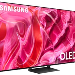 SAMSUNG QN55S90CAFXZA 55 Inch 4K OLED Smart TV with AI Upscaling with a HW-Q600B 3.1.2ch Soundbar with Dolby Atmos and DTS:X (2023)