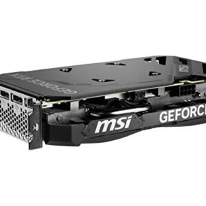 MSI Gaming GeForce RTX 4060 Ti 8GB GDRR6 128-Bit HDMI/DP Nvlink TORX Fan 4.0 Ada Lovelace Architecture Graphics Card (RTX 4060 Ti Ventus 2X Black 8G OC)