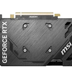 MSI Gaming GeForce RTX 4060 Ti 8GB GDRR6 128-Bit HDMI/DP Nvlink TORX Fan 4.0 Ada Lovelace Architecture Graphics Card (RTX 4060 Ti Ventus 2X Black 8G OC)