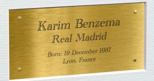 12x8 A4 Karim Benzema 5 Times Champions League Winners Real Madrid Autographed Signed Photo Photograph Picture Frame Football Soccer Poster Gift Triple G