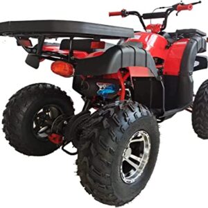 HHH 200cc Adult ATV with Automatic Transmission w/Reverse, Big 23"/22" Aluminium Rim Wheels! (Red color)