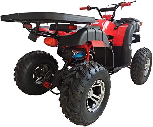 HHH 200cc Adult ATV with Automatic Transmission w/Reverse, Big 23"/22" Aluminium Rim Wheels! (Red color)