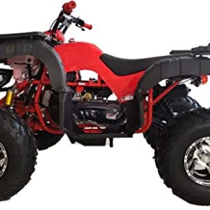 HHH 200cc Adult ATV with Automatic Transmission w/Reverse, Big 23"/22" Aluminium Rim Wheels! (Red color)