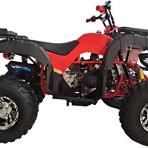 HHH 200cc Adult ATV with Automatic Transmission w/Reverse, Big 23"/22" Aluminium Rim Wheels! (Red color)