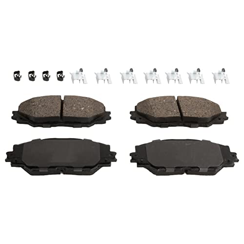 OIICMPX Front Brake Disc Rotors and Pads Kit (Cast Iron) 17004003