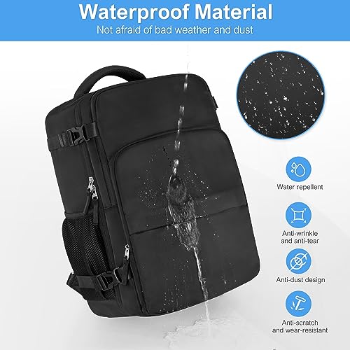 Sinaliy Travel Backpack, Personal Item Size Airline Approved, Backpack with Multi-Pockets, College Backpack Bag, Hiking Backpack, Waterproof Carry On Backpack Business Backpack