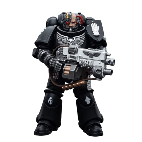 JoyToy 1/18 Action Figure Warhammer 40,000 Iron Hands Intercessors Brother Ignar Collection Model(4.76 inch)