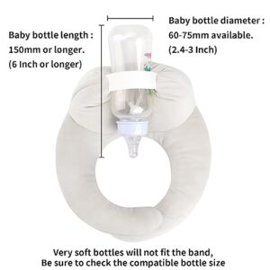OKHOTCUL Baby Bottle Holder, Bottle Holder for Baby self Feeding, Baby Self Feeding Cushion, Baby Feeding Pillow, BPA-Free, Non-Toxic, Nursing Pillow for Breastfeeding, with Adjustable Waist Strap