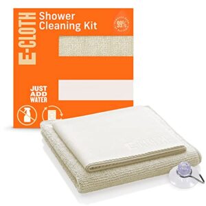 E-Cloth Deep Clean Mop, Microfiber Mop, Perfect Floor Cleaner, Laminate, Tile and Stone Flooring, Washable and Reusable & Shower Cleaning Kit, Microfiber Shower Cleaner, Streak-Free Shine on Showers