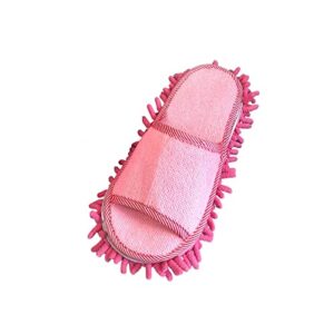 figatia lazy mop slippers cleaning sandals comfortable cleaner unisex silent mopping slippers cleaning shoes for floor polishing bedroom bathroom, pink