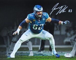 jason kelce signed/autographed 8x10 photo philadelphia eagles psa/dna 179719 - autographed nfl photos