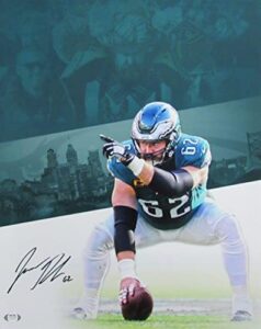 jason kelce philadelphia eagles signed/autographed 16x20 photo psa/dna 179705 - autographed nfl photos