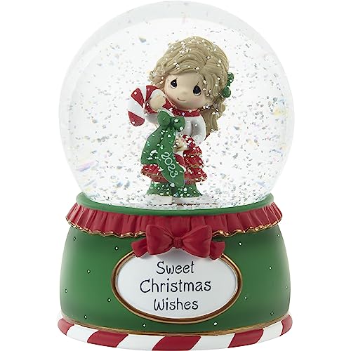 Precious Moments 231101 Sweet Christmas Wishes 2023 Dated Musical Resin/Glass Snow Globe