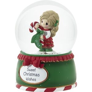 Precious Moments 231101 Sweet Christmas Wishes 2023 Dated Musical Resin/Glass Snow Globe