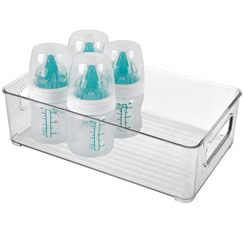 YeeBeny Baby Bottle Organizer, Plastic Storage Center for Baby Bottles and Food Jars - Baby Bottle Organizer for Cabinet, Perfect Organizer for Kitchen Cabinet, Pantry, Refrigerator, and Countertop