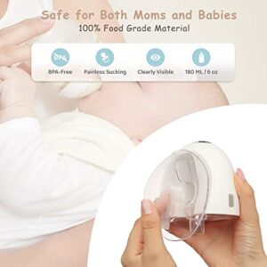 Wearable Electric Breast Pump, Hands-Free Breast Pump,Electric Portable Breast Pump,Portable Breast Pump with 4 Modes & 9 Levels, LCD Display, 24mm Flange, 2 Pack