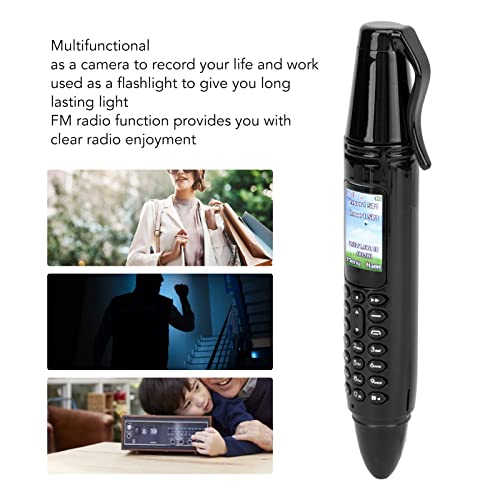 Pen Mini Cell Phone Bluetooth Dialer, 0.96 Inch Tiny Screen Mini Small Mobil Cell Phone Support GSM Dual SIM with Camera, Pen Mini Cellphone Support 18 Languages