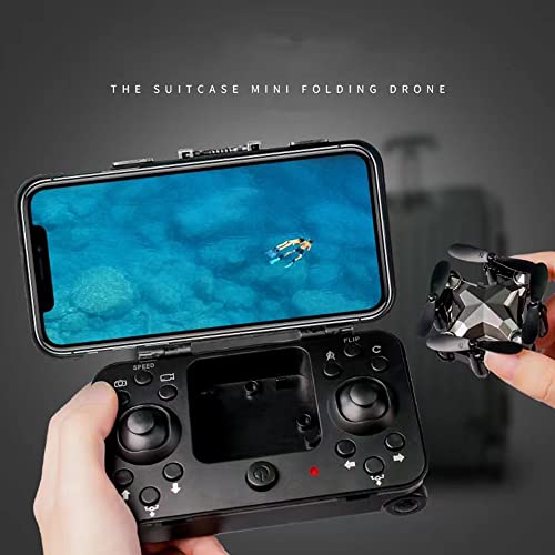 Pocket Drone with Camera - 360 Degree Rotation, Altitude Hold, Headless Mode, 3D Flips, One Key Return, Small RC Drone with Folding Antenna, Remote Control Airplane for Kids and Adults