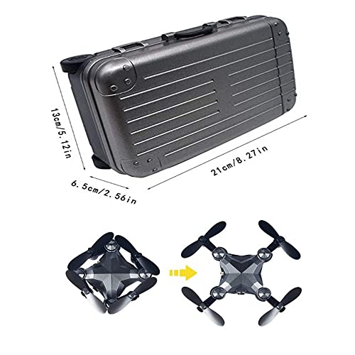 Pocket Drone with Camera - 360 Degree Rotation, Altitude Hold, Headless Mode, 3D Flips, One Key Return, Small RC Drone with Folding Antenna, Remote Control Airplane for Kids and Adults