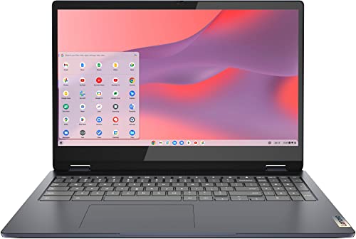 Lenovo Chromebook Flex 3 3i (2023) 15.6" FHD 2-in-1 Touchscreen (Intel Celeron N4500, 4GB RAM, 128GB (64GB eMMC + 64GB SD Card), Webcam) Home & Student Laptop, NFC, HDMI, USB-C, IST Pen, Chrome OS