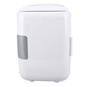 demeras portable mini fridge, mini fridge wide application small portable for food(white)