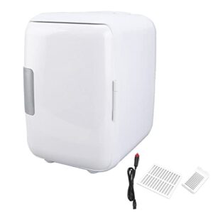 Demeras Portable Mini Fridge, Mini Fridge Wide Application Small Portable for Food(White)