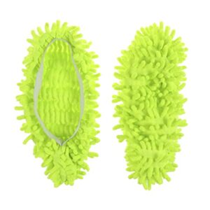 Chenille Socks 6pcs/ 3 Pairs Floor Mops Cleaning Mops Chenille Socks Floor Cleaning Slipper Lazy Mop Slippers Chenille Shoe Cover Detergent Washable Dust Mop Slipper Mop Cap