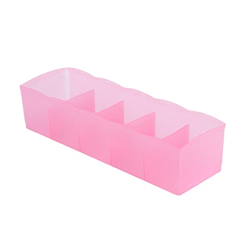 HEMOTON Square Silicone Mold Plastic Storage Box Underwear Drawer Storage Bag Household Products Panties Plastic Underwear Organizer Net Pillow Drying Mesh