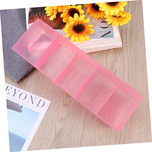 HEMOTON Square Silicone Mold Plastic Storage Box Underwear Drawer Storage Bag Household Products Panties Plastic Underwear Organizer Net Pillow Drying Mesh