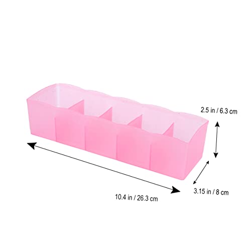 HEMOTON Square Silicone Mold Plastic Storage Box Underwear Drawer Storage Bag Household Products Panties Plastic Underwear Organizer Net Pillow Drying Mesh