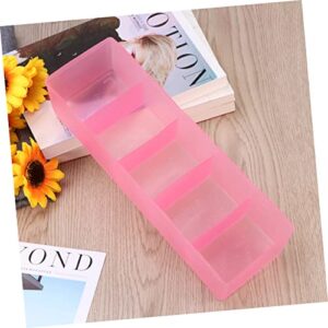 HEMOTON Square Silicone Mold Plastic Storage Box Underwear Drawer Storage Bag Household Products Panties Plastic Underwear Organizer Net Pillow Drying Mesh