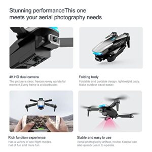 S85 Pro Rc Mini Drone, 4k Profesional HD Dual Camera Fpv Drones with Three-Sided Infrared Obstacle Avoidance Rc Helicopter Quadcopter, Headless Mode and One Key Start and Track