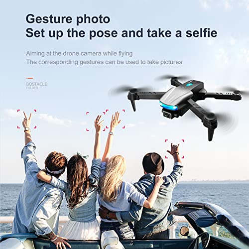 S85 Pro Rc Mini Drone, 4k Profesional HD Dual Camera Fpv Drones with Three-Sided Infrared Obstacle Avoidance Rc Helicopter Quadcopter, Headless Mode and One Key Start and Track