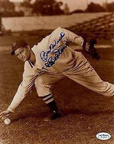 Bobby Doerr Signed Jsa Cert Sticker 8x10 Photo Autograph Authentic - Autographed MLB Photos