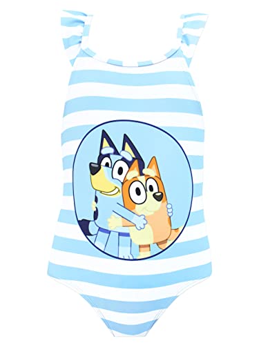 Bluey Girls Swimming Costume | Bingo Swimsuit | Blue | 8 | Kids Swimwear | Official Merchandise